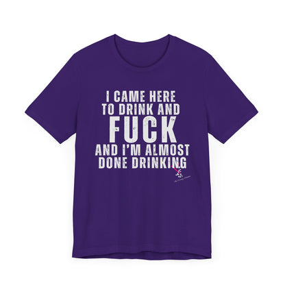 I CAME TO DRINK: Unisex Jersey Short Sleeve Tee