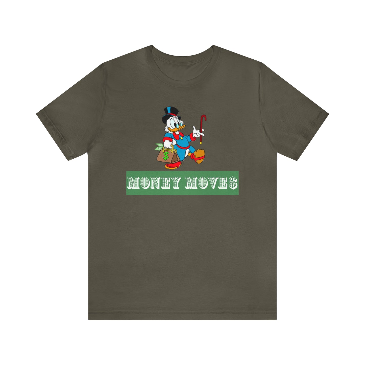 MONEY MOVES GREEN: Unisex Jersey Short Sleeve Tee