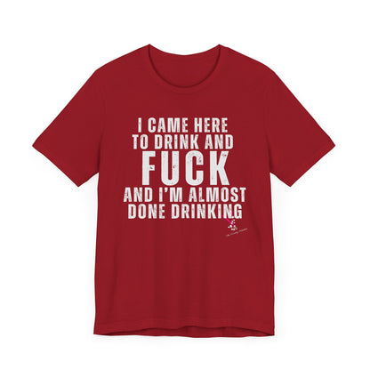 I CAME TO DRINK: Unisex Jersey Short Sleeve Tee