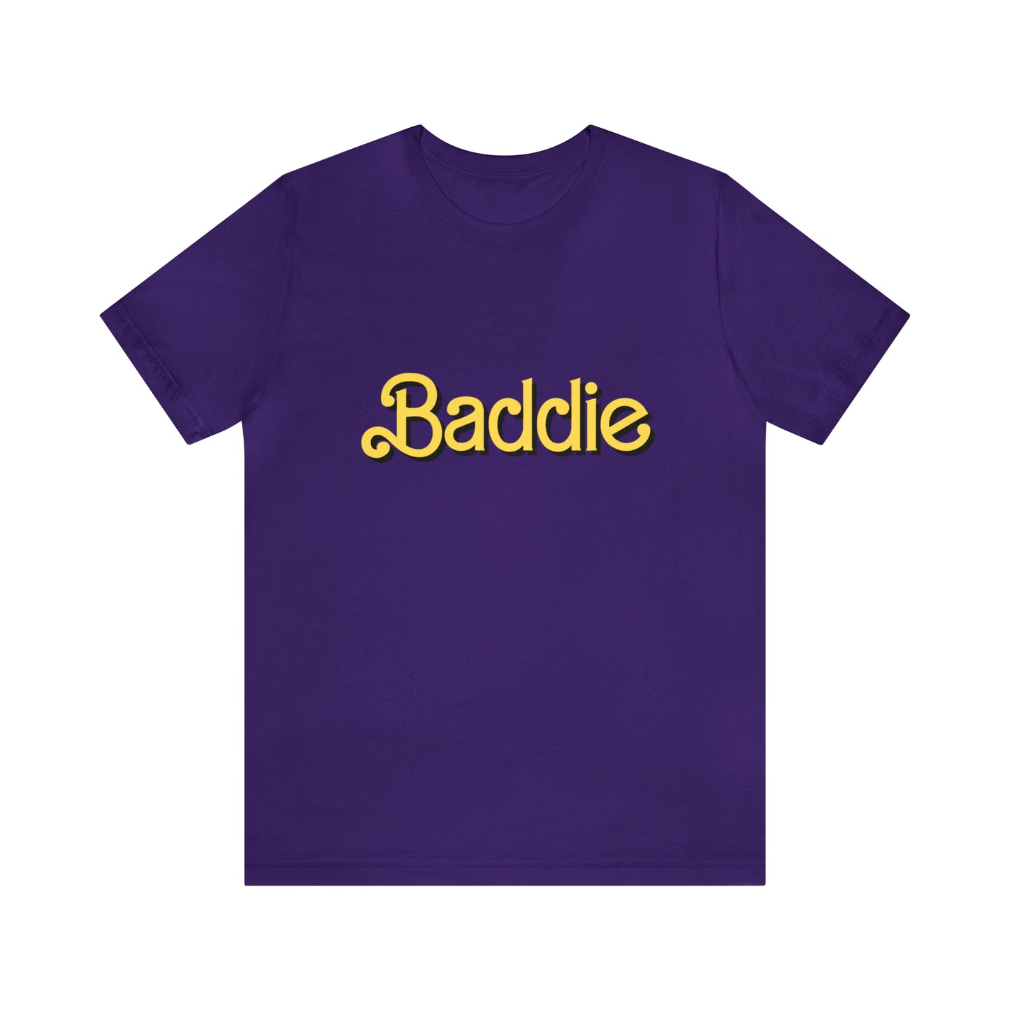 BADDIE YELLOW & BLACK: Unisex Jersey Short Sleeve Tee