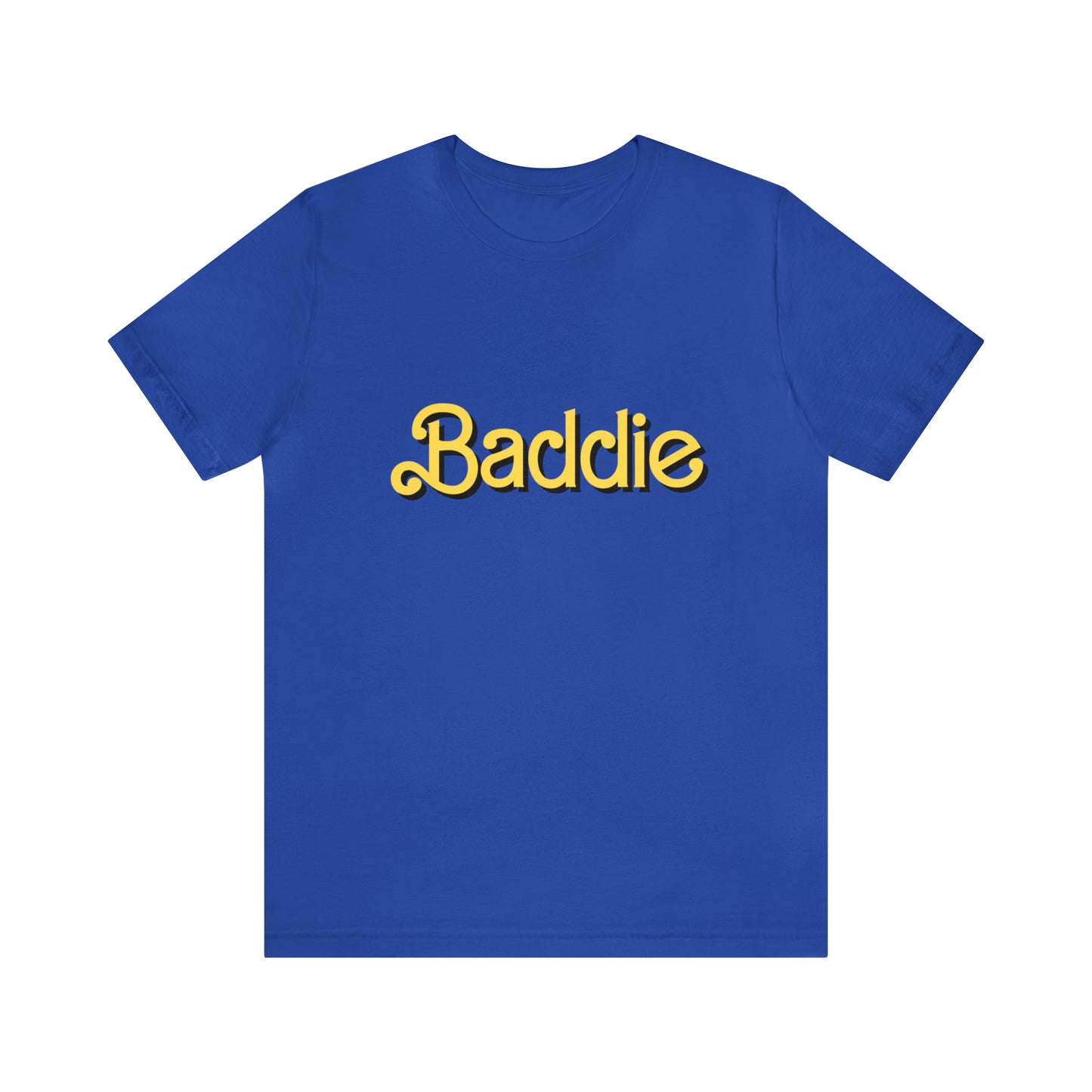 BADDIE YELLOW & BLACK: Unisex Jersey Short Sleeve Tee