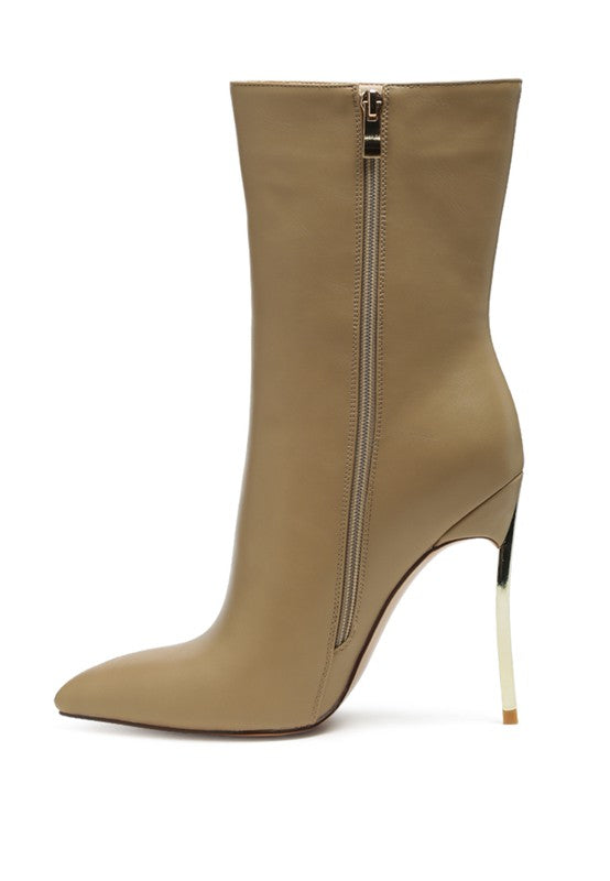 London Over The Ankle Stiletto Bootie