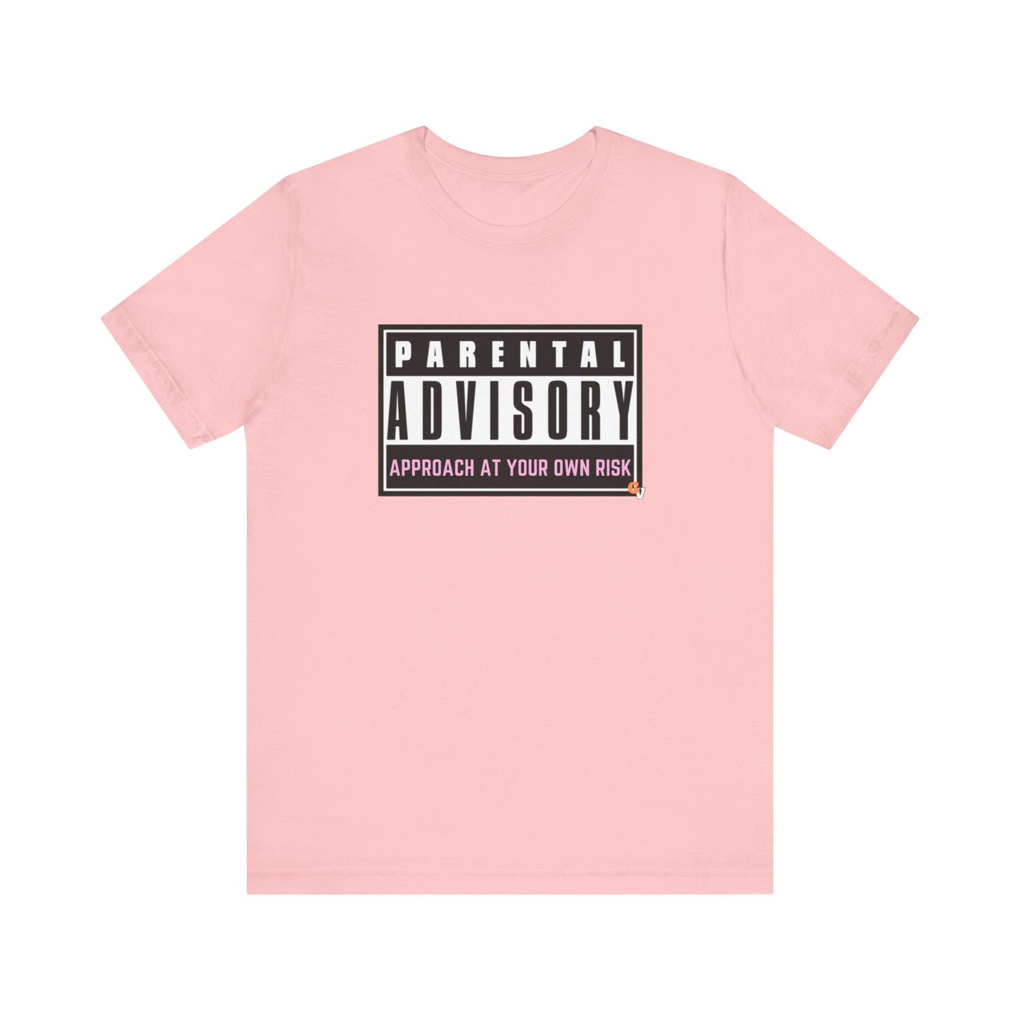 APPROACH AT YOUR OWN RISK LIGHT PINK: Unisex Jersey Short Sleeve Tee