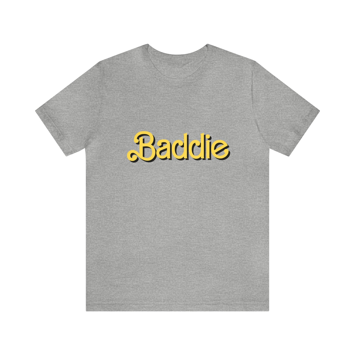 BADDIE YELLOW & BLACK: Unisex Jersey Short Sleeve Tee