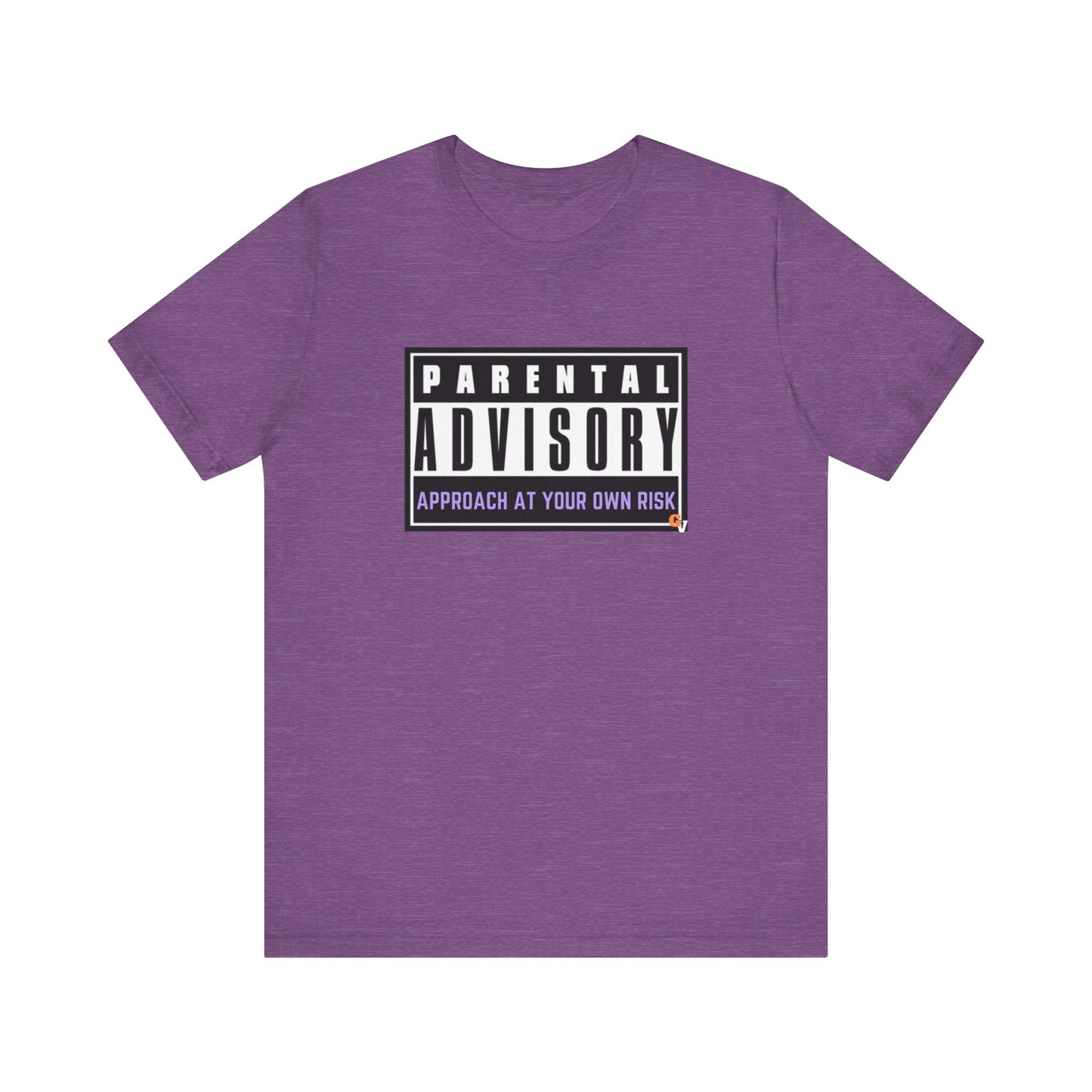 APPROACH AT YOUR OWN RISK LAVENDER: Unisex Jersey Short Sleeve Tee