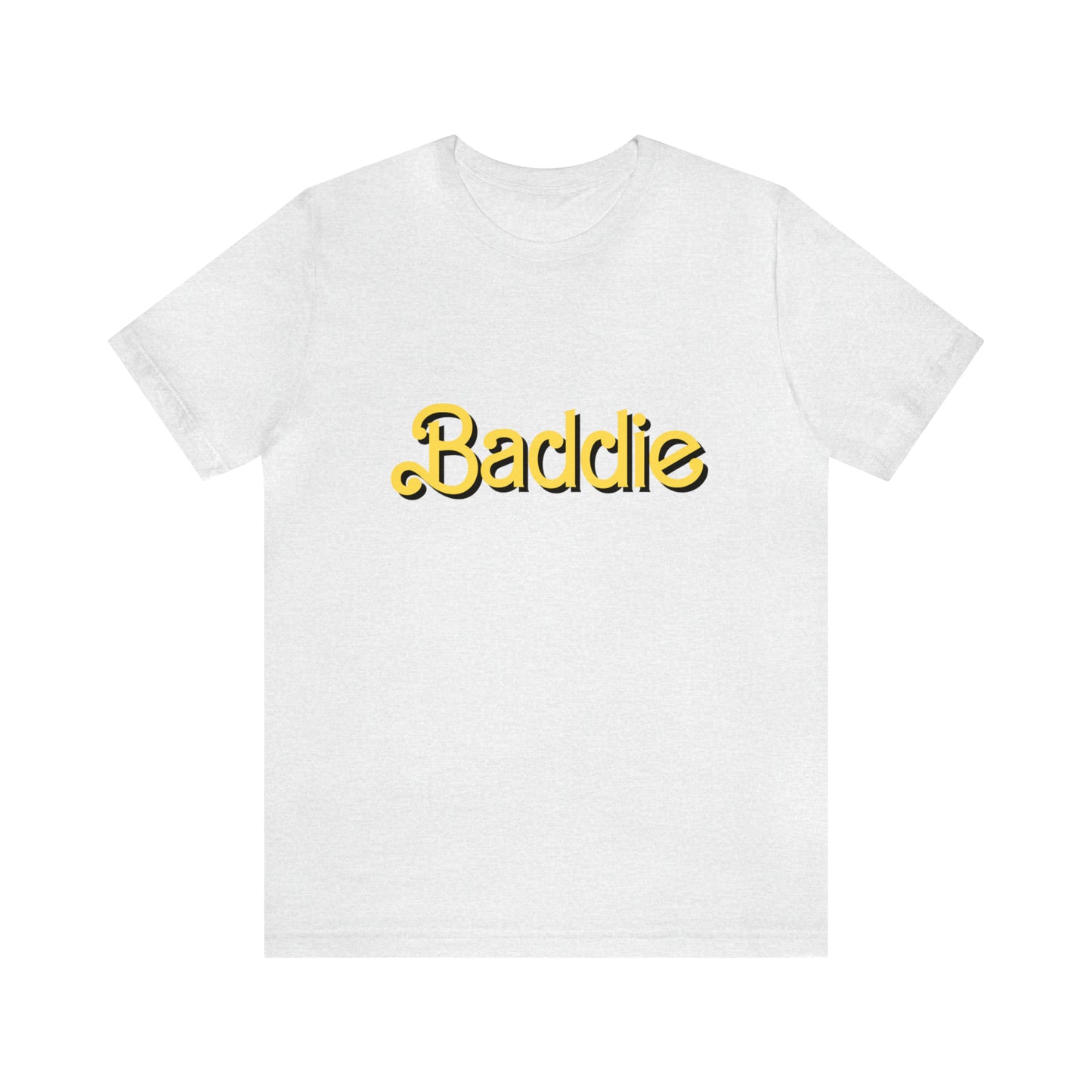 BADDIE YELLOW & BLACK: Unisex Jersey Short Sleeve Tee