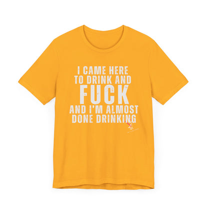 I CAME TO DRINK: Unisex Jersey Short Sleeve Tee