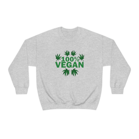 100% VEGAN: Unisex Heavy Blend™ Crewneck Sweatshirt