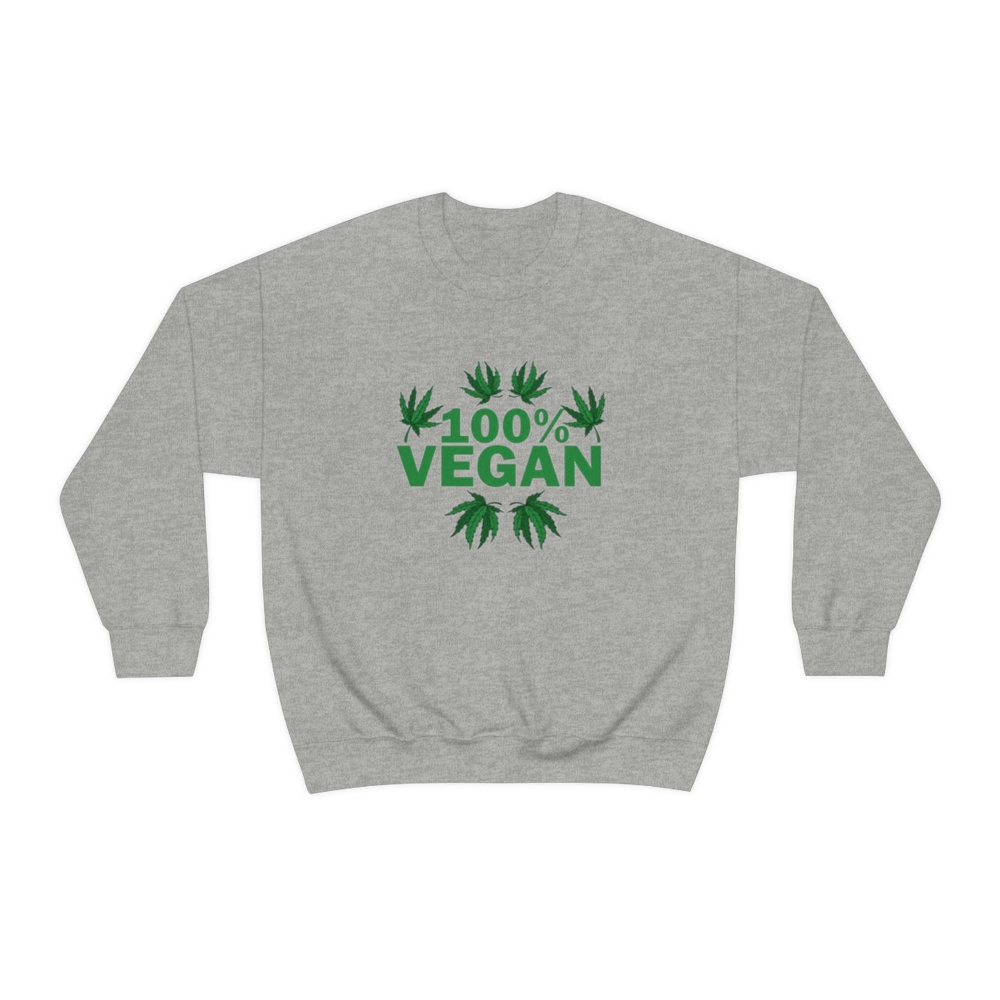 100% VEGAN: Unisex Heavy Blend™ Crewneck Sweatshirt