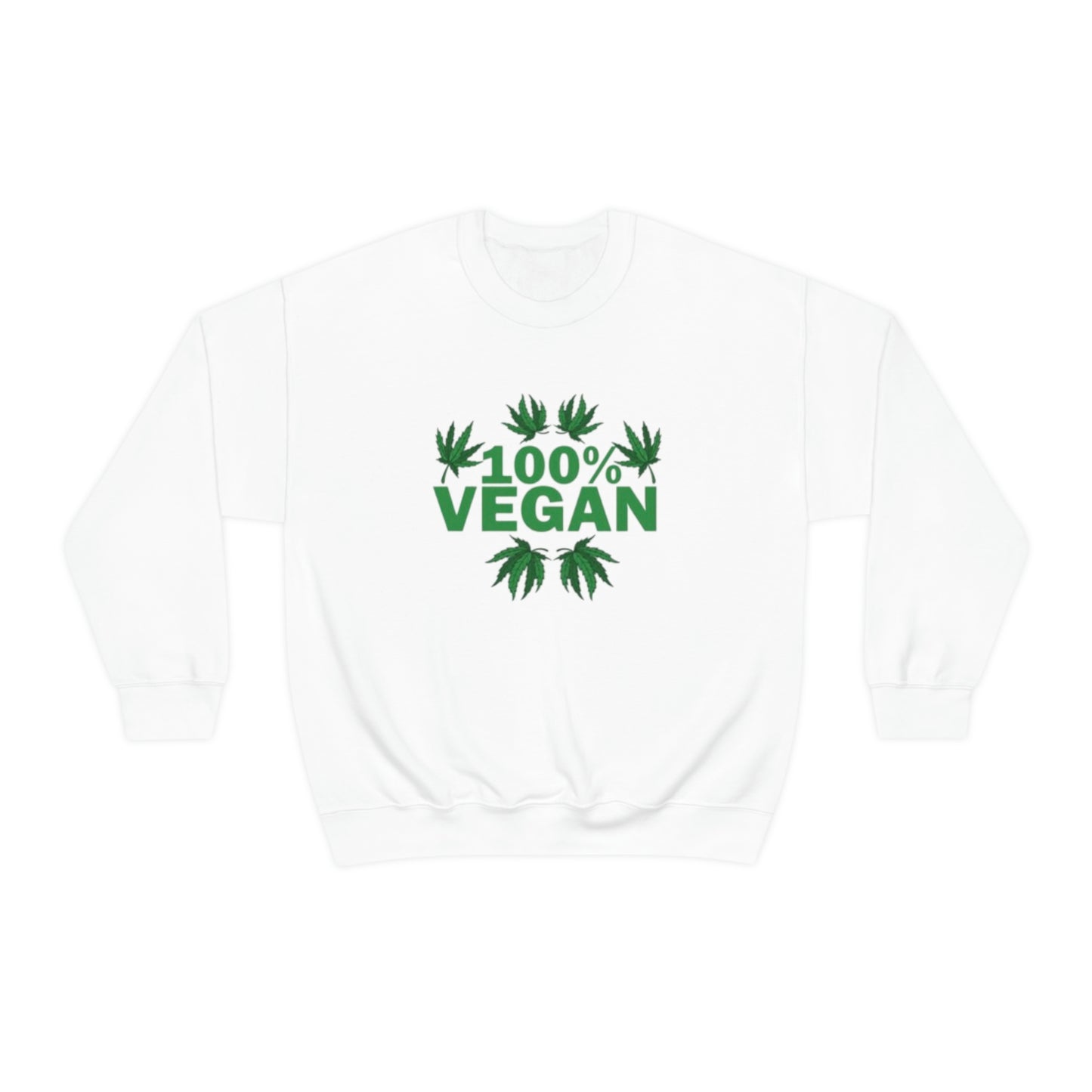 100% VEGAN: Unisex Heavy Blend™ Crewneck Sweatshirt