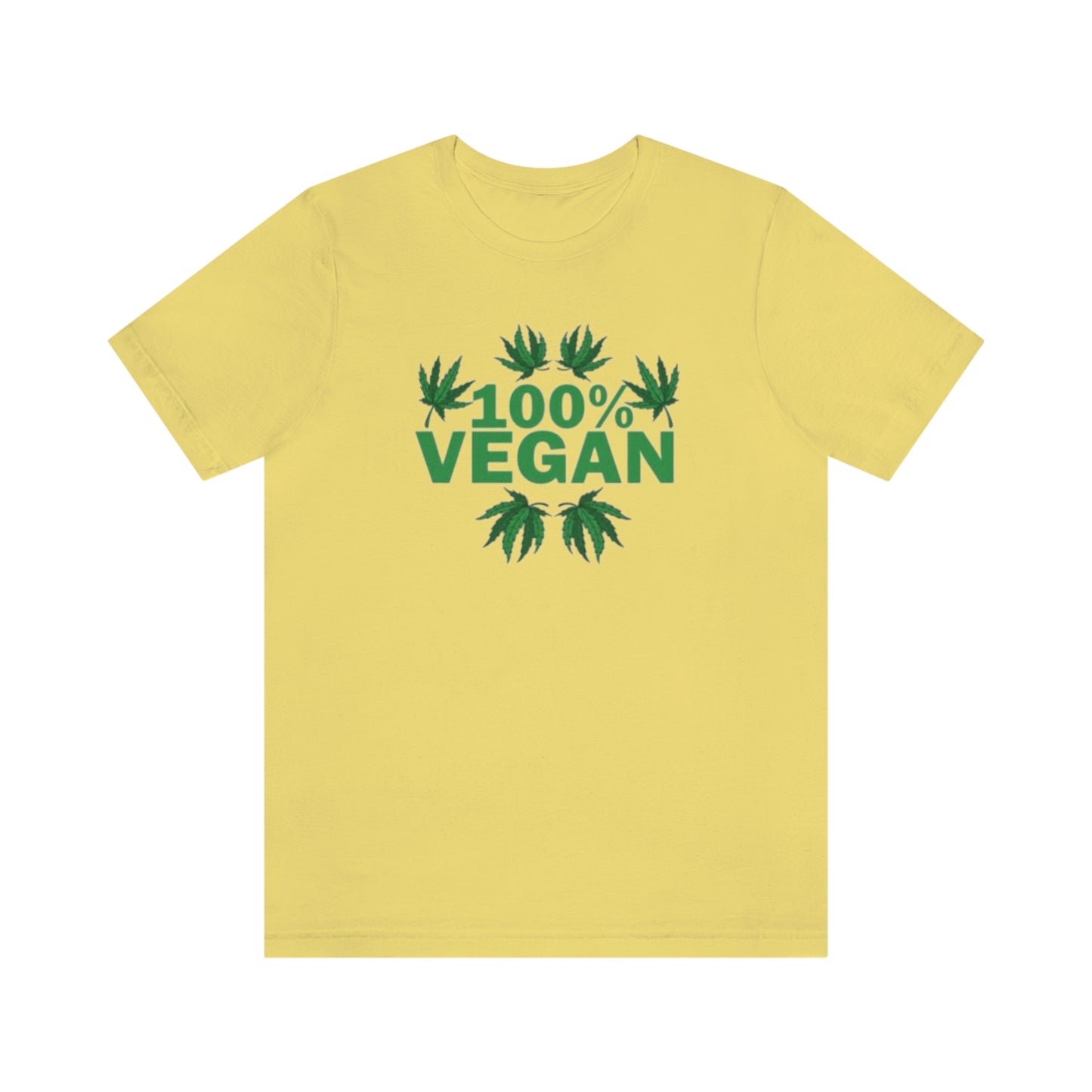 100% VEGAN: Unisex Jersey Short Sleeve Tee