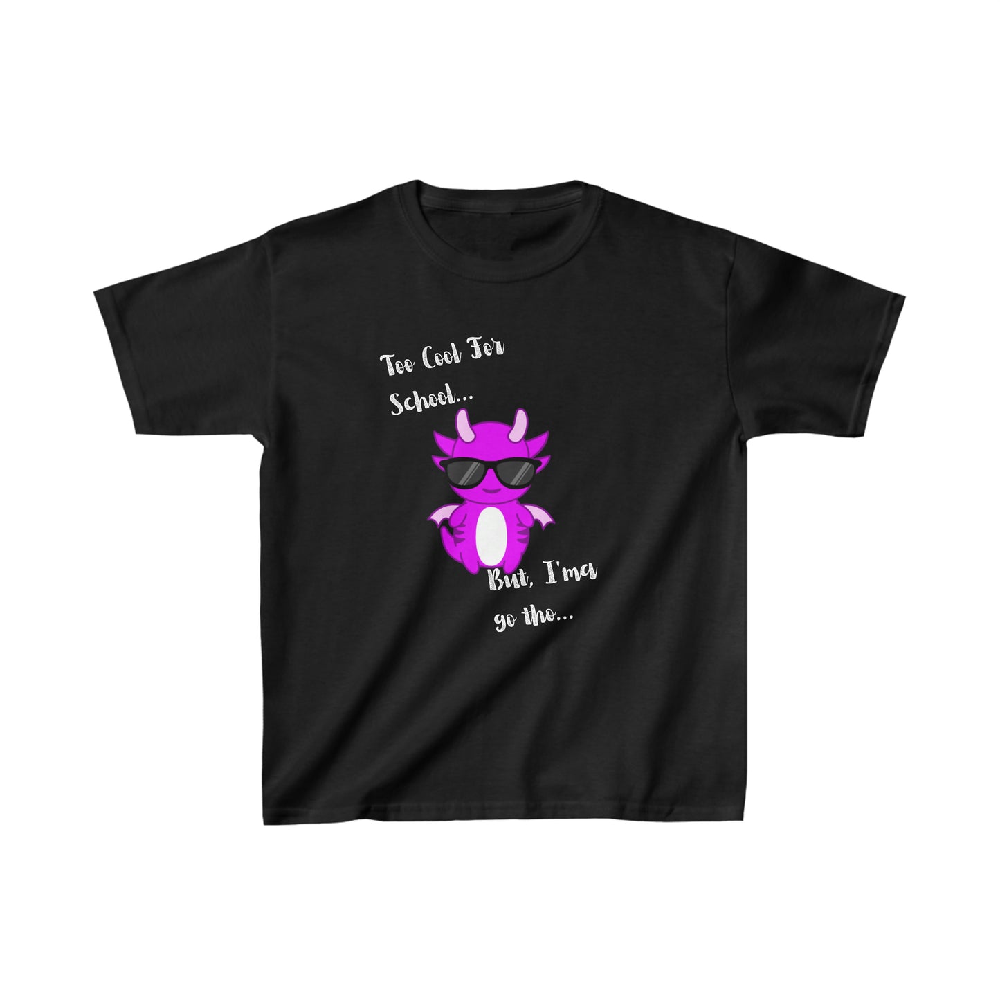 TOO COOL FOR SCHOOL PURPLE: Kids Heavy Cotton™ Tee