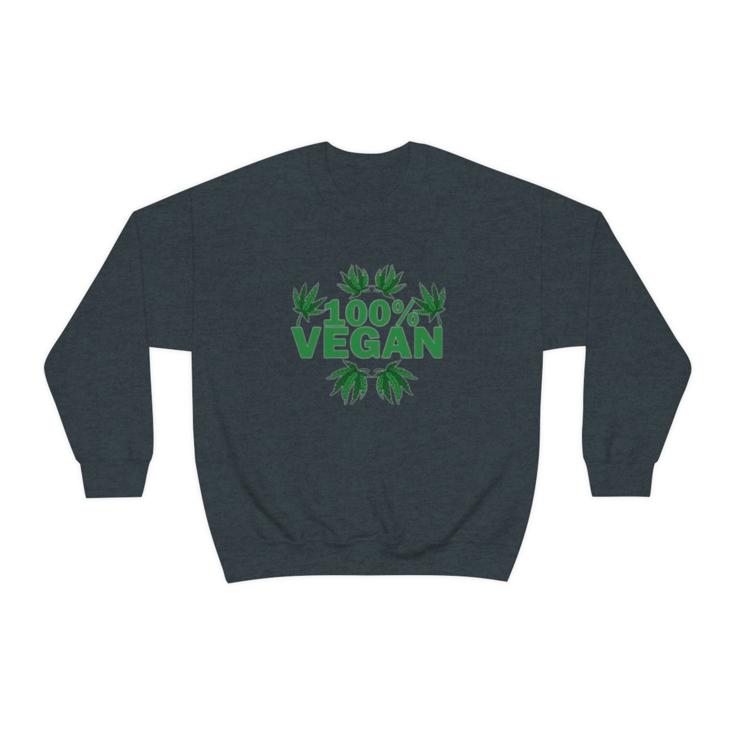 100% VEGAN: Unisex Heavy Blend™ Crewneck Sweatshirt