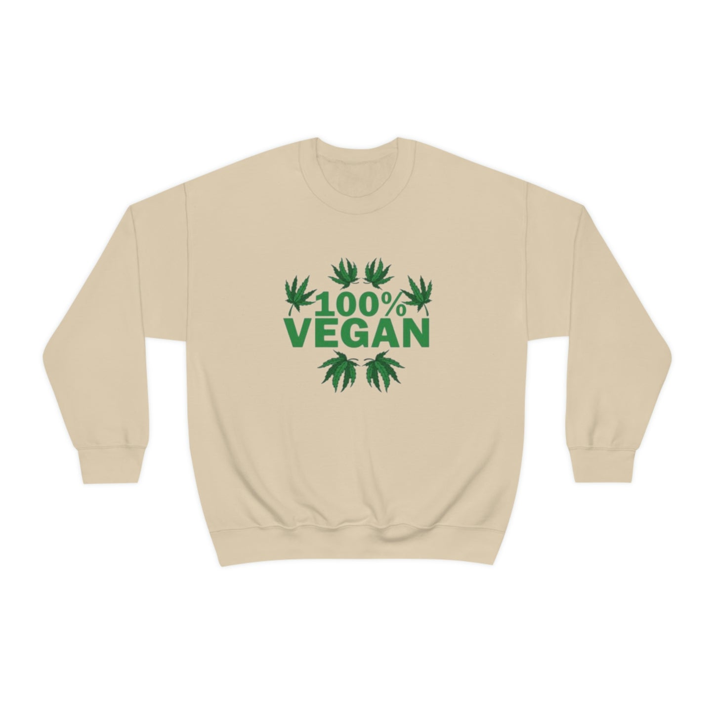 100% VEGAN: Unisex Heavy Blend™ Crewneck Sweatshirt