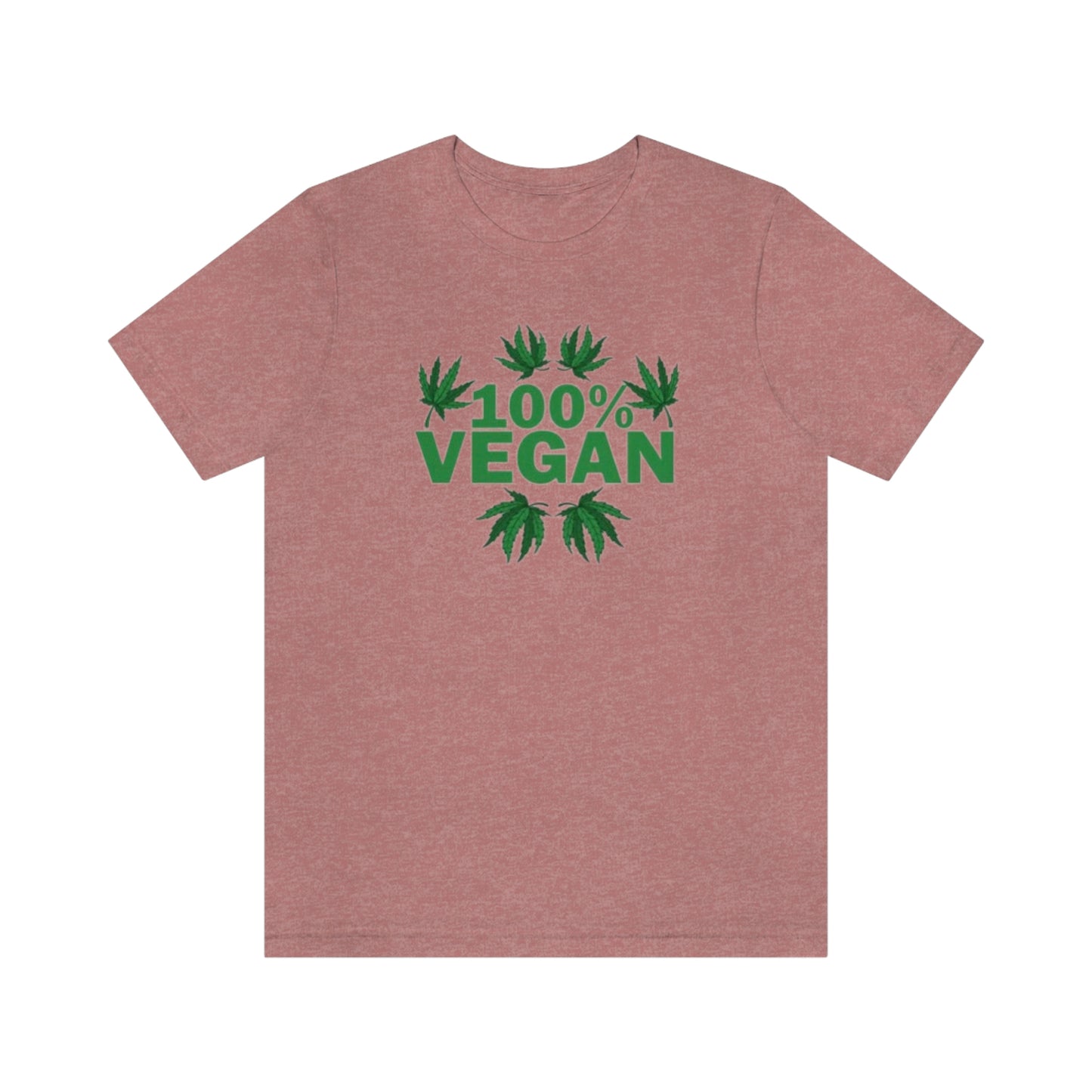 100% VEGAN: Unisex Jersey Short Sleeve Tee