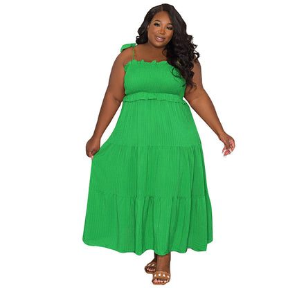 Go With Me Spaghetti Strap Plus Size Dress