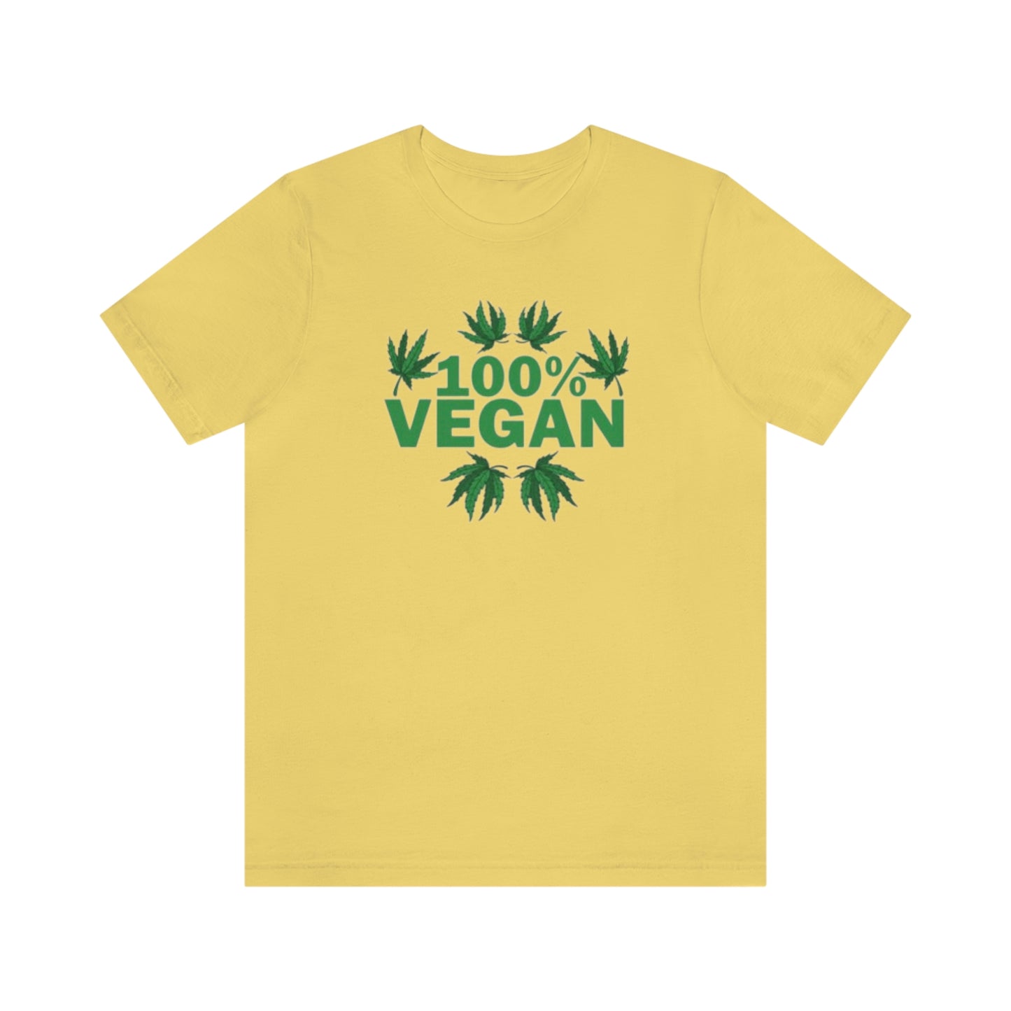 100% VEGAN: Unisex Jersey Short Sleeve Tee