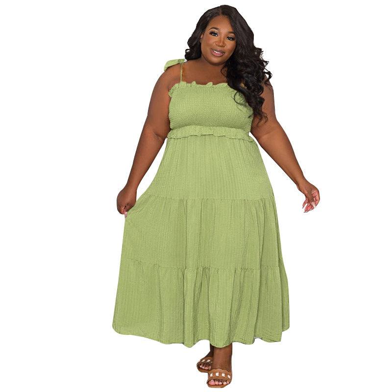 Go With Me Spaghetti Strap Plus Size Dress