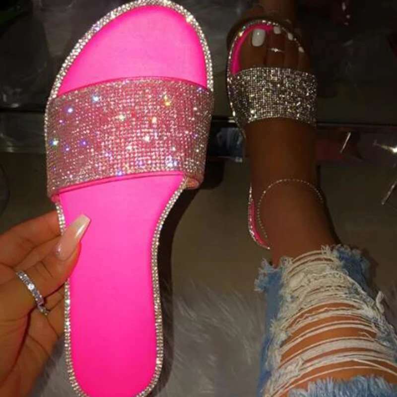 Shimmer Me Slides Size 8.5