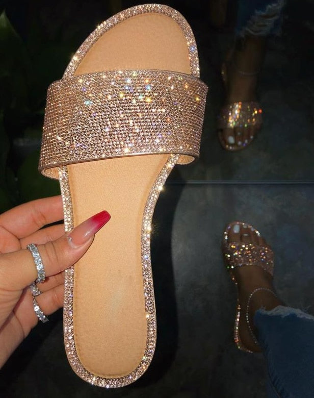 Shimmer Me Slides Size 6