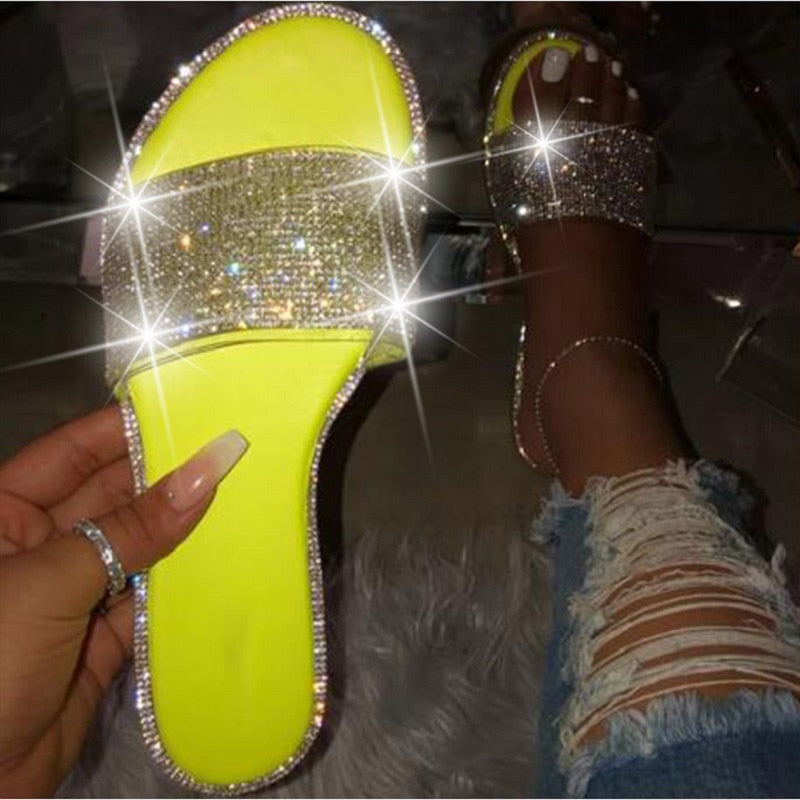 Shimmer Me Slides Size 8.5