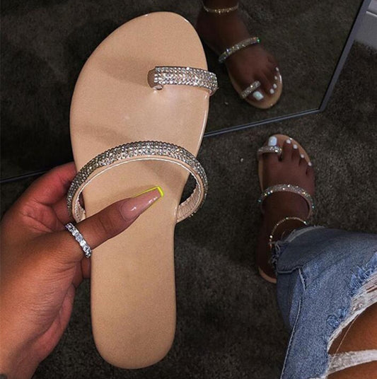 Shimmer Me Slides Size 7.5