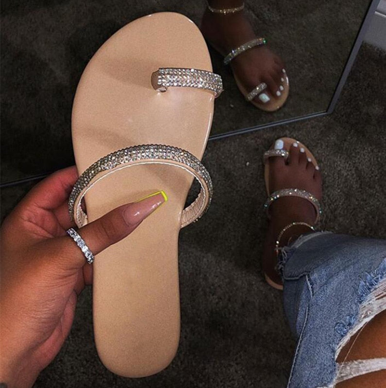 Shimmer Me Slides Size 6