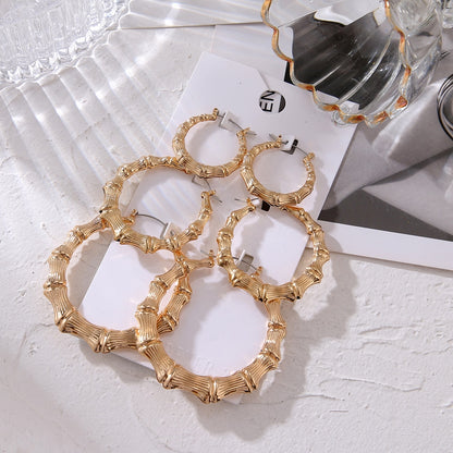 Vintage Oversize Hoop Earrings