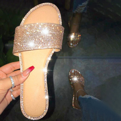 Shimmer Me Slides Size 8.5