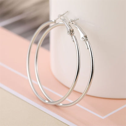 Vintage Oversize Hoop Earrings