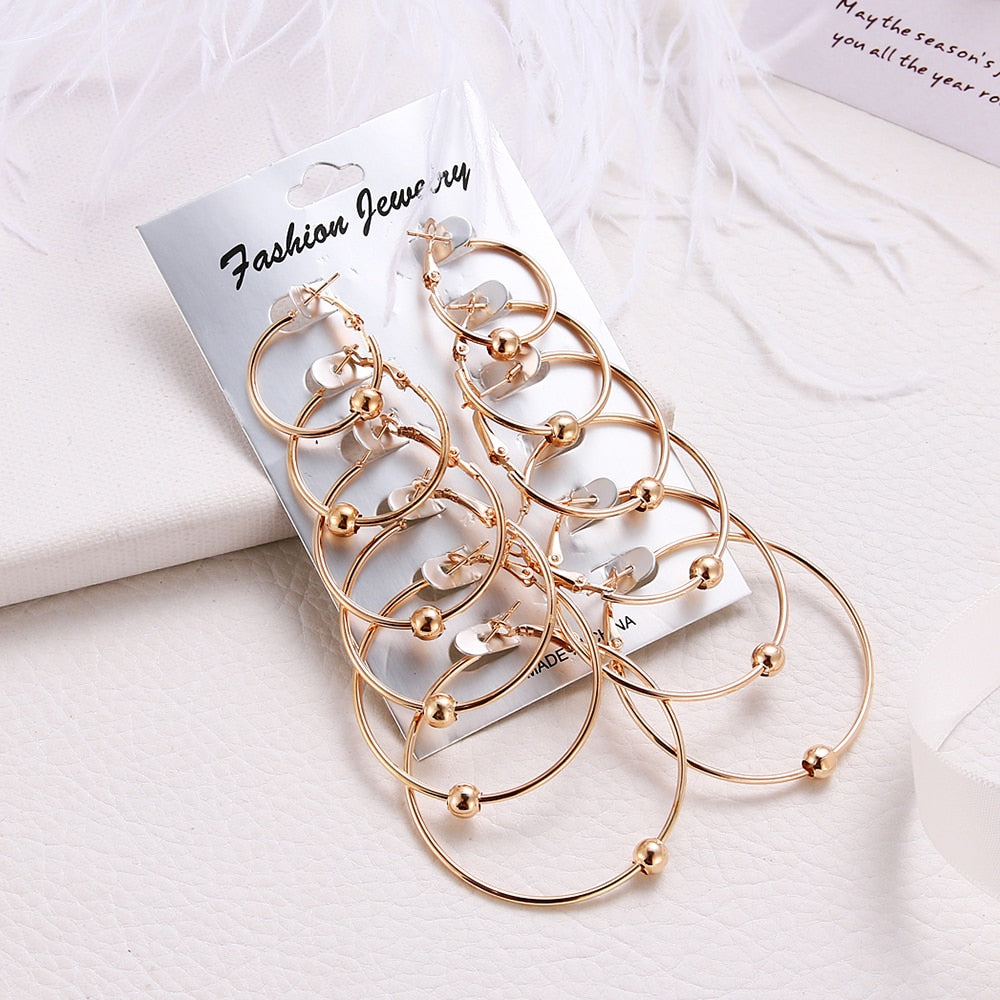 Vintage Oversize Hoop Earrings