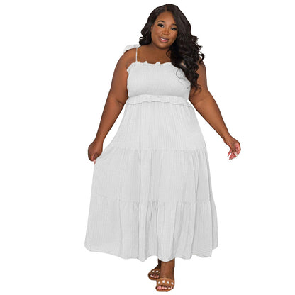 Go With Me Spaghetti Strap Plus Size Dress