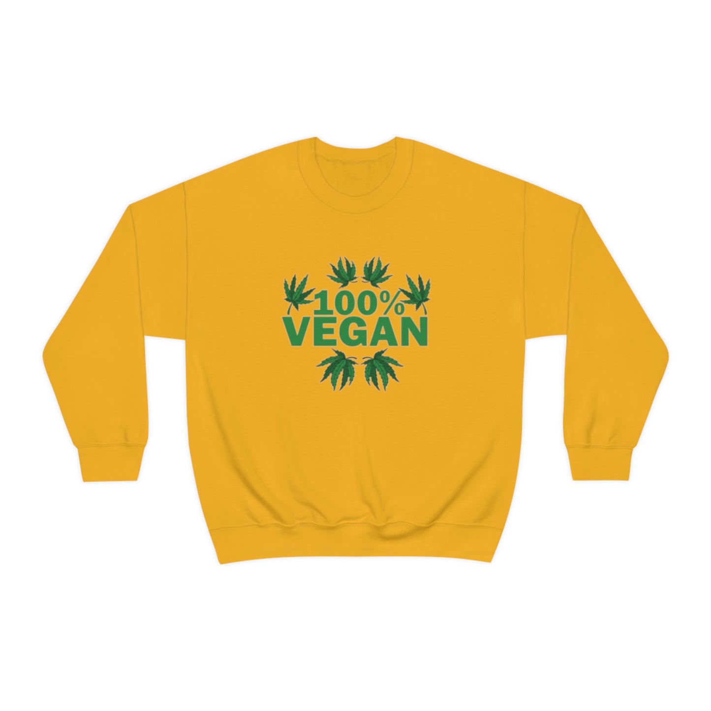 100% VEGAN: Unisex Heavy Blend™ Crewneck Sweatshirt