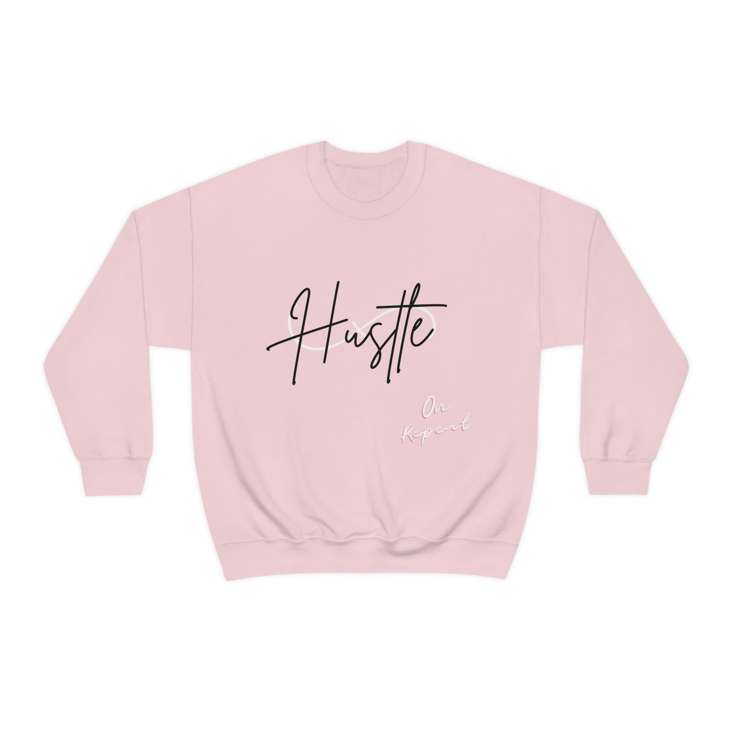 Hustle On Repeat 4XL & 5XL: Unisex Crewneck Sweatshirt