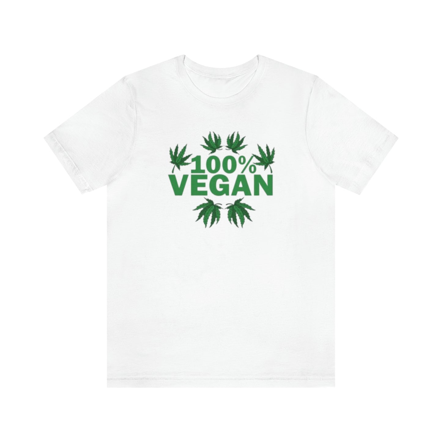 100% VEGAN: Unisex Jersey Short Sleeve Tee